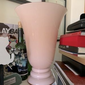 Vintage Verrerie de Vianne Glass VV Lily tulip shape table lamp Made in France